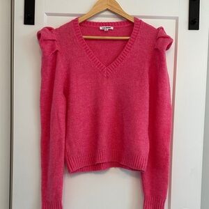 Pink V-Neck Sweater